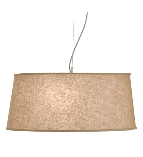 Meyda Lighting Bruges 157276 28" 5-Light Nickel Pendant Light With Tuscany Textrene Shade
