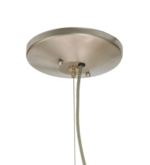 Meyda Lighting Bruges 157276 28" 5-Light Nickel Pendant Light With Tuscany Textrene Shade