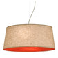 Meyda Lighting Bruges 157276 28" 5-Light Nickel Pendant Light With Tuscany Textrene Shade