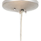 Meyda Lighting Bruges 30" 4-Light Nickel Powdercoated Pendant Light With Alabaster Textrene Shade