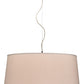 Meyda Lighting Bruges 30" 4-Light Nickel Powdercoated Pendant Light With Alabaster Textrene Shade
