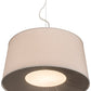 Meyda Lighting Bruges 30" 4-Light Nickel Powdercoated Pendant Light With Alabaster Textrene Shade