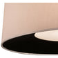 Meyda Lighting Bruges 36" 5-Light Nickel Pendant Light With Cream & Black Textrene Shade