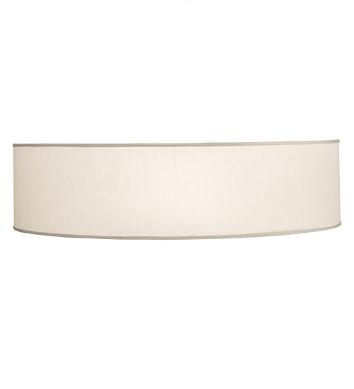 Meyda Lighting Bruges 40" 3-Light White Flush Mount Light With White Alabaster Shade