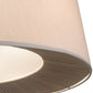 Meyda Lighting Bruges 42" 5-Light Nickel Pendant Light With Beige Alabaster Textrene Shade