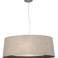 Meyda Lighting Bruges 42" 5-Light Nickel Pendant Light With Tuscany Textrene Shade