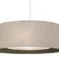 Meyda Lighting Bruges 42" 5-Light Nickel Pendant Light With Tuscany Textrene Shade