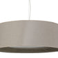 Meyda Lighting Bruges 42" 5-Light Nickel Pendant Light With Tuscany Textrene Shade