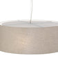 Meyda Lighting Bruges 42" 5-Light Nickel Pendant Light With Tuscany Textrene Shade