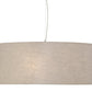 Meyda Lighting Bruges 42" 5-Light Nickel Pendant Light With Tuscany Textrene Shade