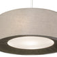 Meyda Lighting Bruges 42" 5-Light Nickel Pendant Light With Tuscany Textrene Shade