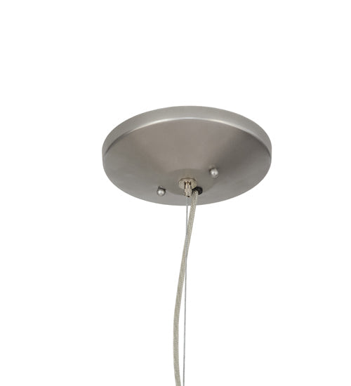 Meyda Lighting Bruges 42" 5-Light Nickel Pendant Light With Tuscany Textrene Shade