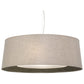 Meyda Lighting Bruges 42" 5-Light Nickel Pendant Light With Tuscany Textrene Shade