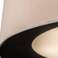 Meyda Lighting Bruges 52" 5-Light Nickel Pendant Light With Cream & Black Textrene Shade