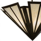 Meyda Lighting Brum 48" 6-Light Antique Copper Pendant Light With Creme Carrare Idalight Shade Glass