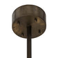 Meyda Lighting Brum 48" 6-Light Antique Copper Pendant Light With Creme Carrare Idalight Shade Glass