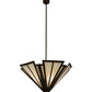 Meyda Lighting Brum 48" 6-Light Antique Copper Pendant Light With Creme Carrare Idalight Shade Glass