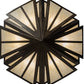 Meyda Lighting Brum 66" 6-Light Antique Copper Pendant Light With Creme Carrare Idalight Shade Glass
