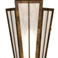 Meyda Lighting Brum 7" Antique Copper Wall Sconce With Angelwing Idalight Shade