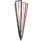 Meyda Lighting Brum 7" Mahogany Bronze Wall Sconce With White Art Shade Glass