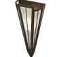 Meyda Lighting Brum 7" Oil Rubbed Bronze Wall Sconce With Angelwing Idalight Shade