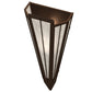 Meyda Lighting Brum 7" Timeless Bronze Wall Sconce With Angelwing Idalight Shade