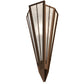 Meyda Lighting Brum 7" Timeless Bronze Wall Sconce With Angelwing Idalight Shade