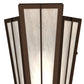 Meyda Lighting Brum 7" Timeless Bronze Wall Sconce With Angelwing Idalight Shade