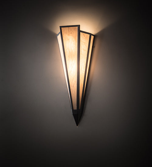 Meyda Lighting Brum 9" 2-Light Extreme Chrome Wall Sconce With Beige Fleshtone Idalight Shade