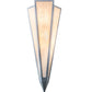 Meyda Lighting Brum 9" 2-Light Extreme Chrome Wall Sconce With Beige Fleshtone Idalight Shade
