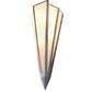 Meyda Lighting Brum 9" 2-Light Extreme Chrome Wall Sconce With Beige Fleshtone Idalight Shade