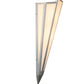 Meyda Lighting Brum 9" 2-Light Extreme Chrome Wall Sconce With Beige Fleshtone Idalight Shade