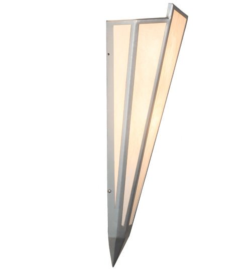 Meyda Lighting Brum 9" 2-Light Extreme Chrome Wall Sconce With Beige Fleshtone Idalight Shade