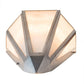 Meyda Lighting Brum 9" 2-Light Extreme Chrome Wall Sconce With Beige Fleshtone Idalight Shade