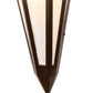 Meyda Lighting Brum 9" 2-Light Oil Rubbed Bronze Wall Sconce With Beige Fleshtone Idalight Shade