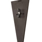 Meyda Lighting Brum 9" 2-Light Oil Rubbed Bronze Wall Sconce With Beige Fleshtone Idalight Shade