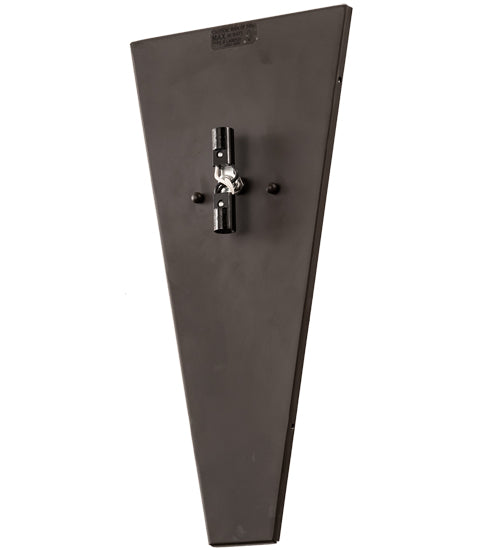 Meyda Lighting Brum 9" 2-Light Oil Rubbed Bronze Wall Sconce With Beige Fleshtone Idalight Shade