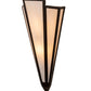 Meyda Lighting Brum 9" 2-Light Oil Rubbed Bronze Wall Sconce With Beige Fleshtone Idalight Shade