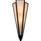 Meyda Lighting Brum 9" 2-Light Oil Rubbed Bronze Wall Sconce With Beige Fleshtone Idalight Shade