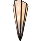 Meyda Lighting Brum 9" 2-Light Oil Rubbed Bronze Wall Sconce With Beige Fleshtone Idalight Shade