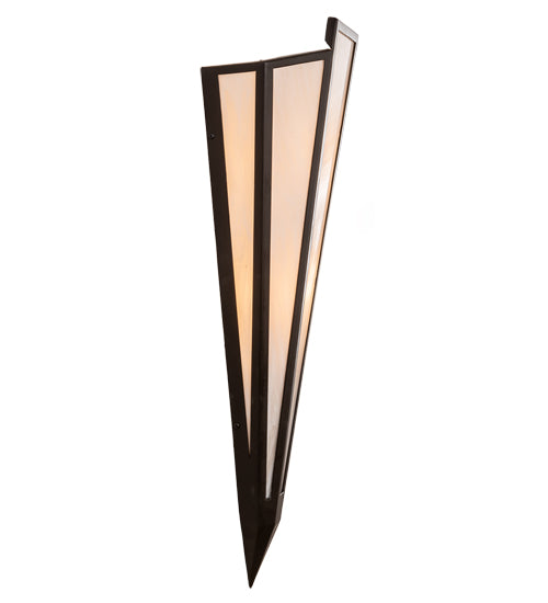 Meyda Lighting Brum 9" 2-Light Oil Rubbed Bronze Wall Sconce With Beige Fleshtone Idalight Shade