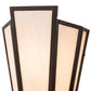 Meyda Lighting Brum 9" 2-Light Oil Rubbed Bronze Wall Sconce With Beige Fleshtone Idalight Shade