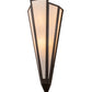 Meyda Lighting Brum 9" 2-Light Oil Rubbed Bronze Wall Sconce With Beige Fleshtone Idalight Shade