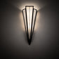 Meyda Lighting Brum 9" 2-Light Textured Black Wall Sconce With White Opal Shade Glass