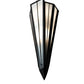 Meyda Lighting Brum 9" 2-Light Textured Black Wall Sconce With White Opal Shade Glass