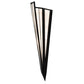 Meyda Lighting Brum 9" 2-Light Textured Black Wall Sconce With White Opal Shade Glass