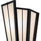 Meyda Lighting Brum 9" 2-Light Textured Black Wall Sconce With White Opal Shade Glass