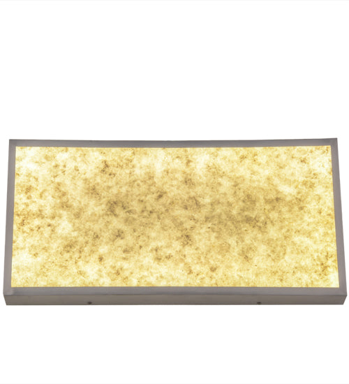 Meyda Lighting Brume 24" LED Aluminum Wall Sconce With Silver Mica Shade Glass