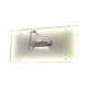 Meyda Lighting Brume 24" LED Aluminum Wall Sconce With Silver Mica Shade Glass