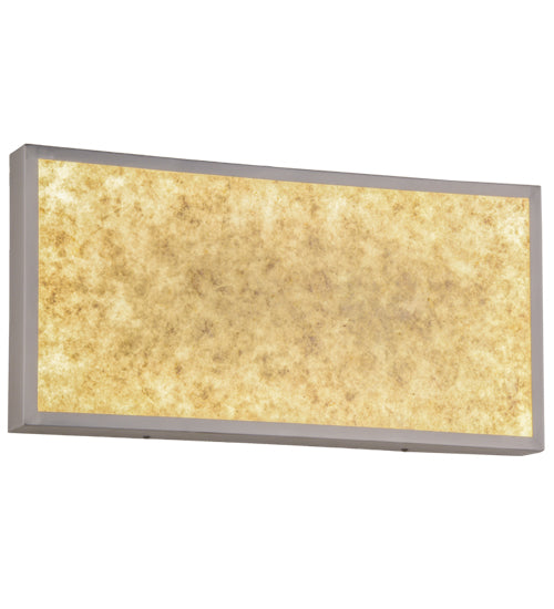 Meyda Lighting Brume 24" LED Aluminum Wall Sconce With Silver Mica Shade Glass